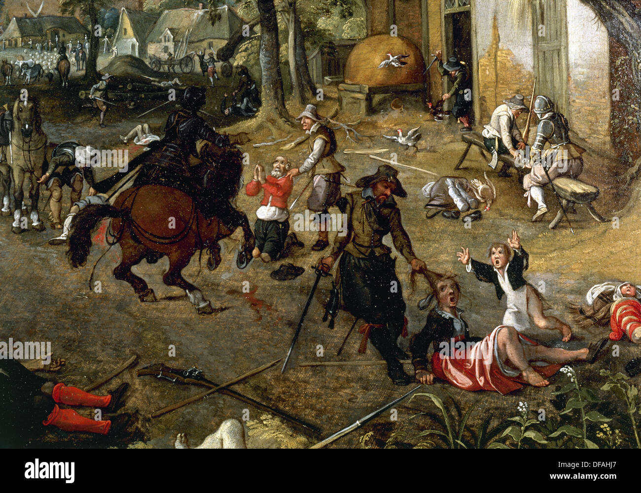 sebastian-vrancx-1573-1647-flemish-baroque-painter-pillaging-a-village-DFAHJ7.jpg